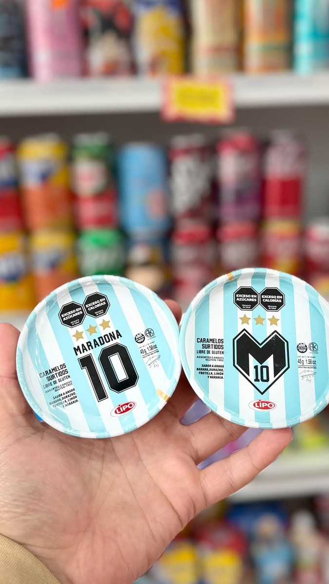Lata Caramelos Surtidos Maradona