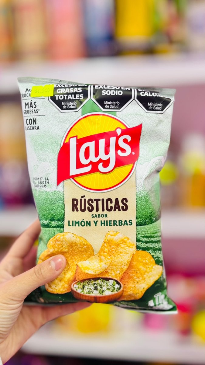 Lays Rústicas Limón y Hierbas