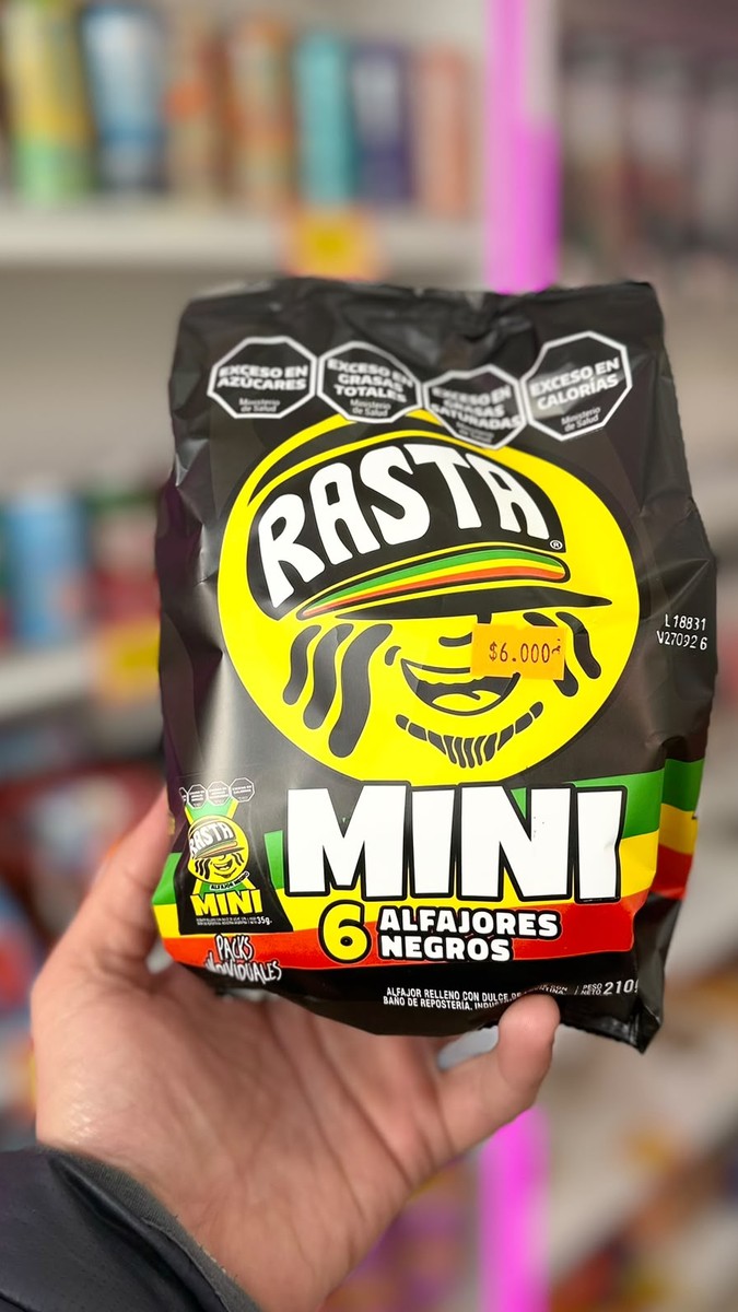 Rasta Mini 6 Alfajores Negros