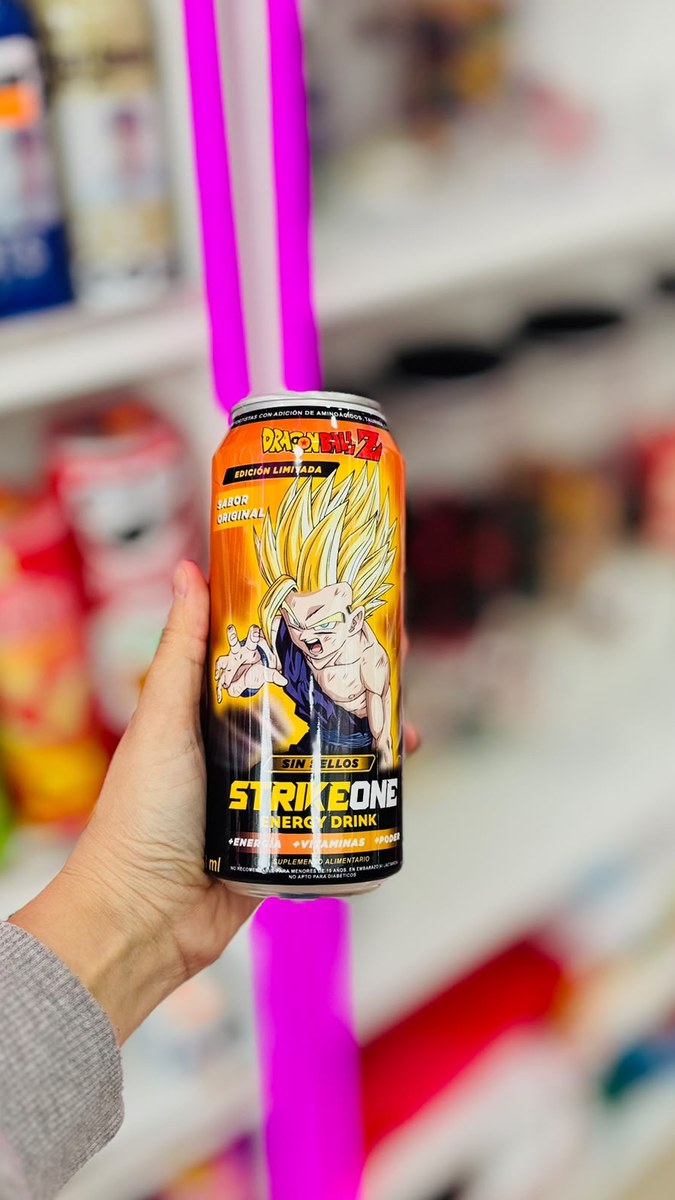 Strike One Energy Drink Dragon Ball Z Sabor Original